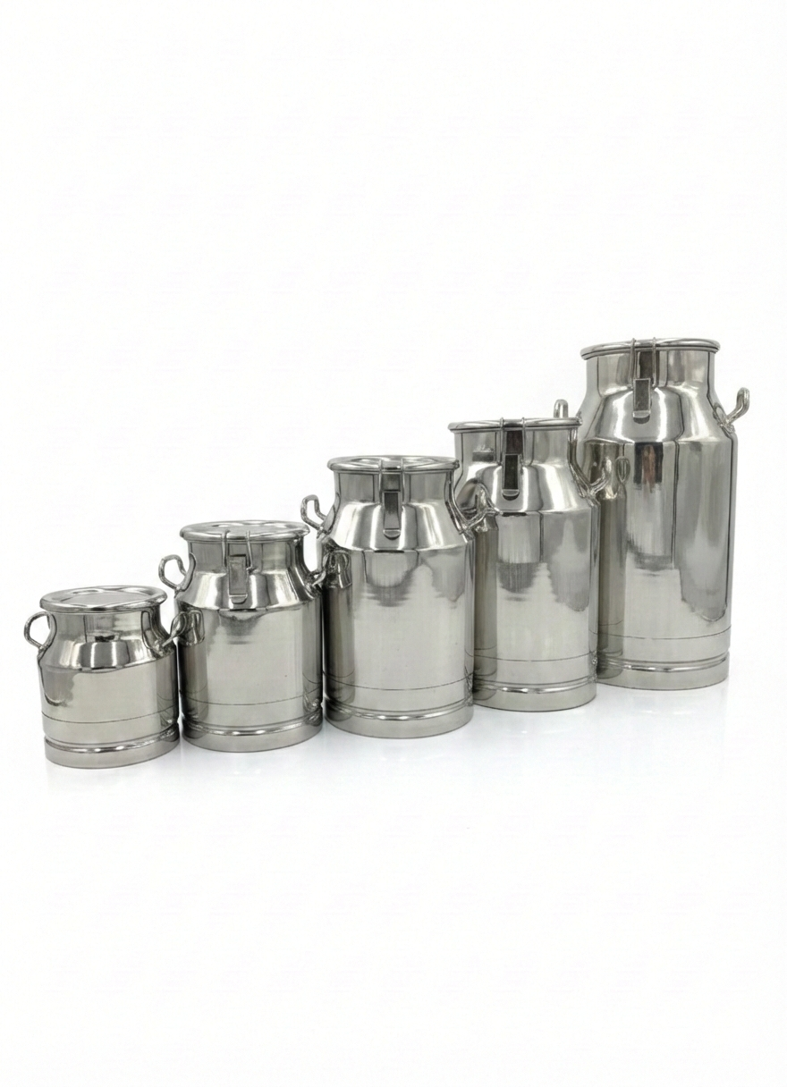 milk* DairyPro Stainless Steel Transport and Collection Cans