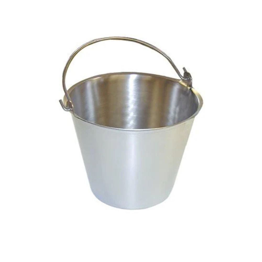 Cubo de acero inoxidable de primera calidad, cubo para veterinario/leche, fabricado en EE. UU.