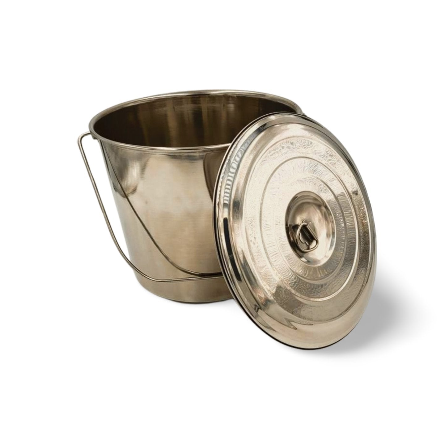 Stainless Steel Milk Pail Bucket with Lid & HandleMilk CansShenandoah Homestead Supply