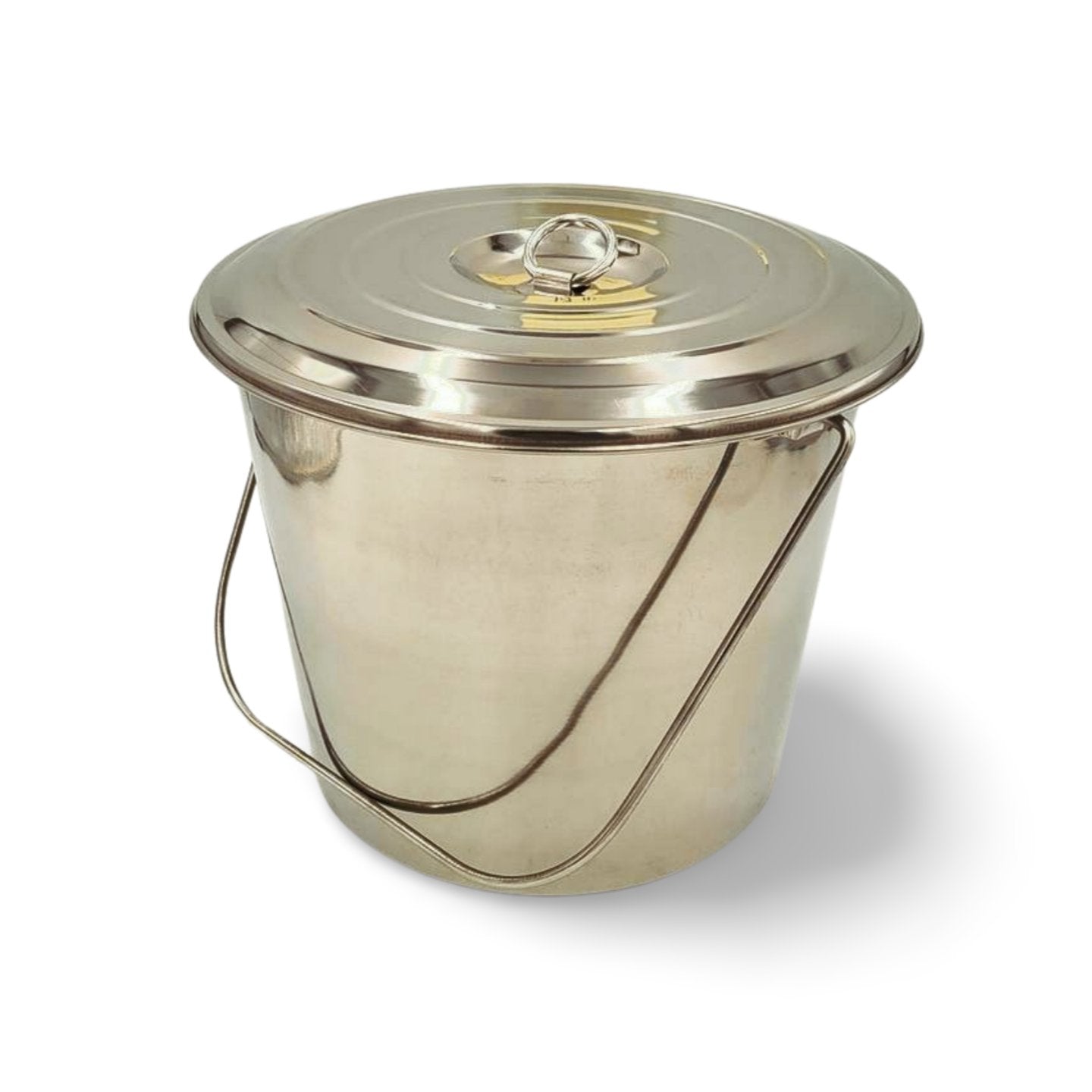 Stainless Steel Milk Pail Bucket with Lid & HandleMilk CansShenandoah Homestead Supply