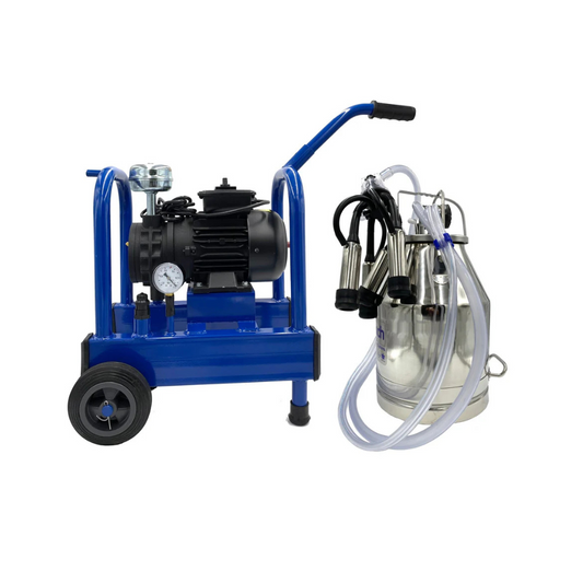Ordeñadora eléctrica compacta para vacas, cabras y ovejas