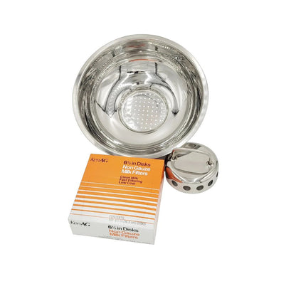 Strainer / NEW and Improved Large Stainless Steel Strainer with Plug Insert