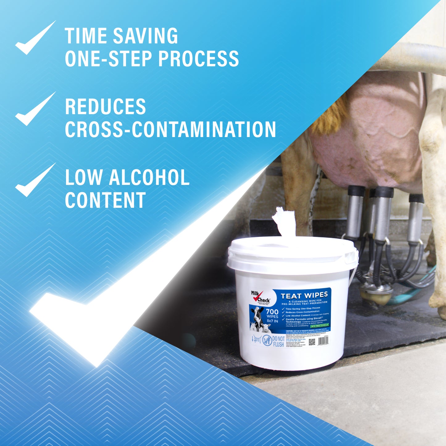 Milk Check Teat Wipes