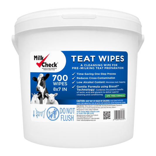 Milk Check Teat Wipes