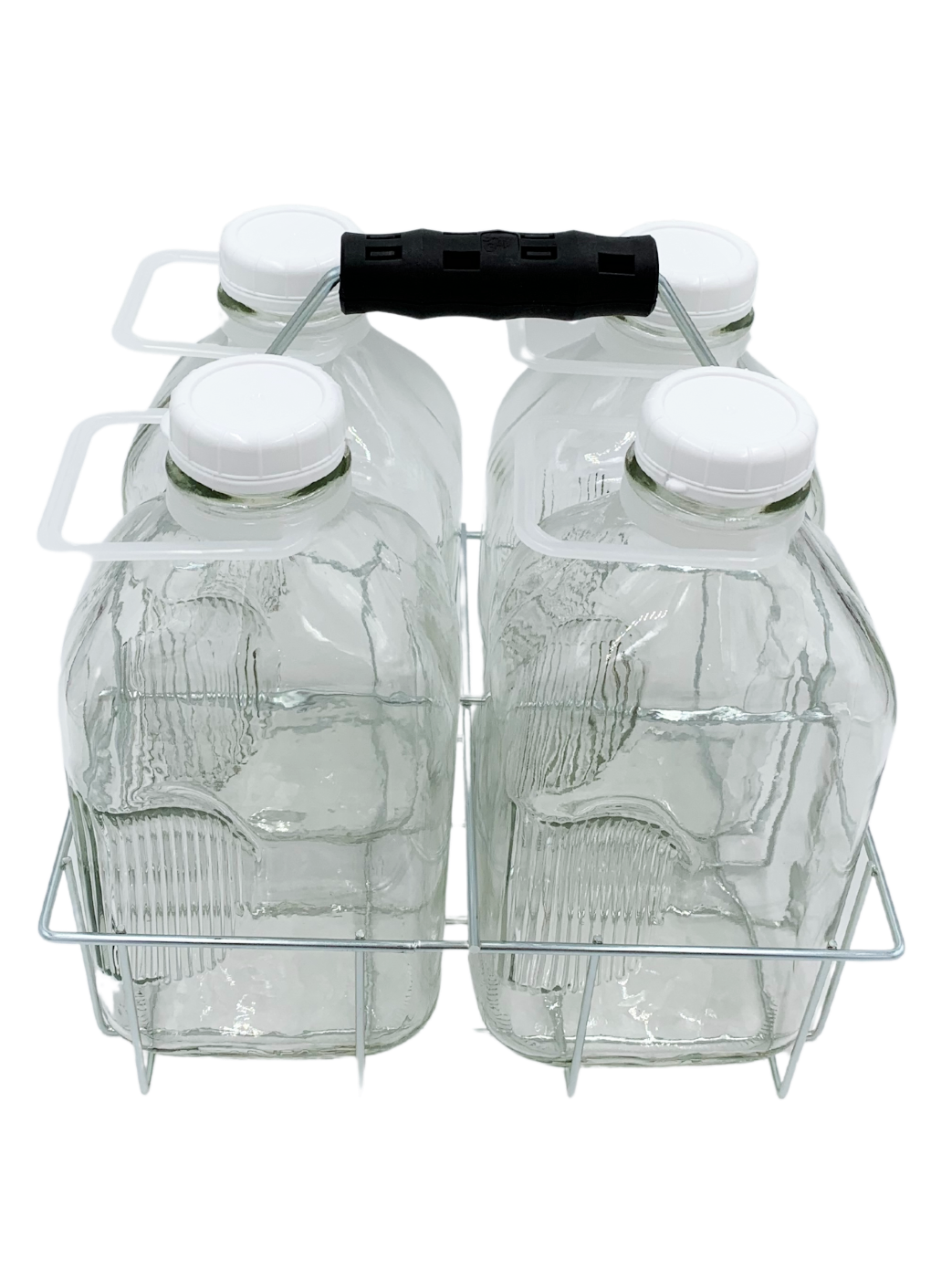 4 Cell Wire Milk Bottle Carrier for 64 Oz Bottles