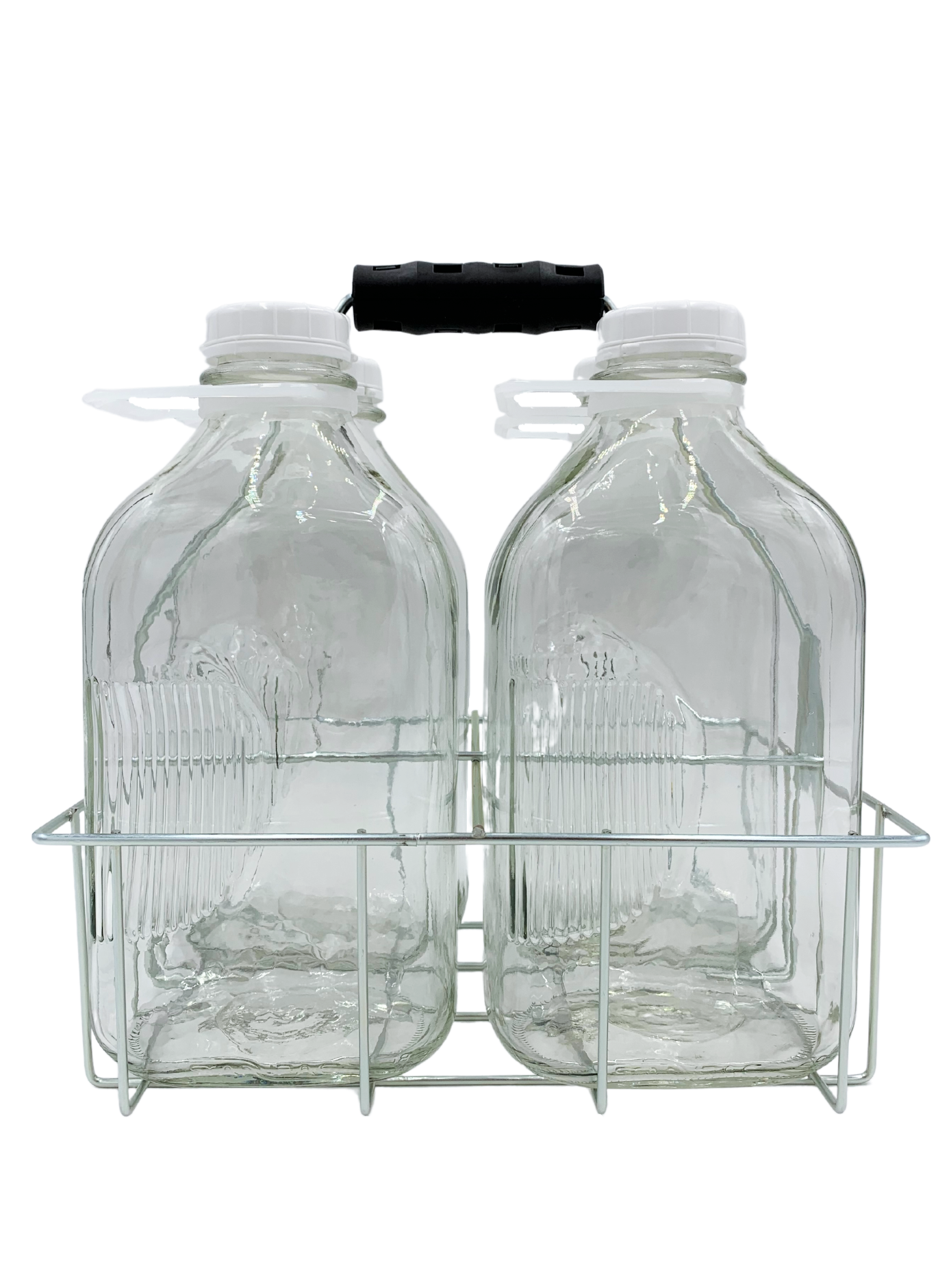 4 Cell Wire Milk Bottle Carrier for 64 Oz Bottles