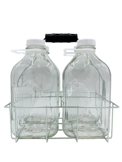 4 Cell Wire Milk Bottle Carrier for 64 Oz Bottles
