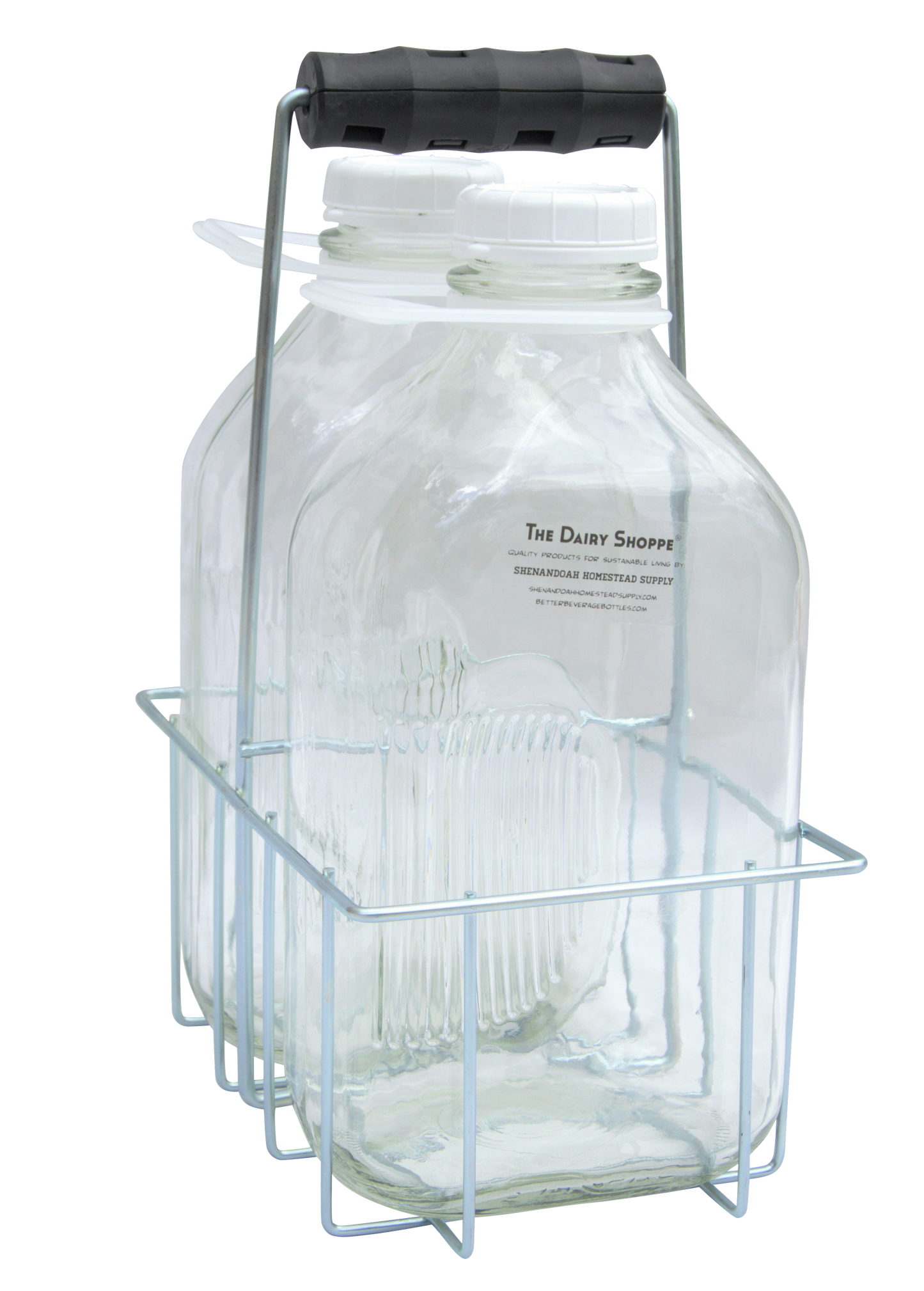 2 Cell Wire Milk Bottle Carrier for 64 Oz Bottles