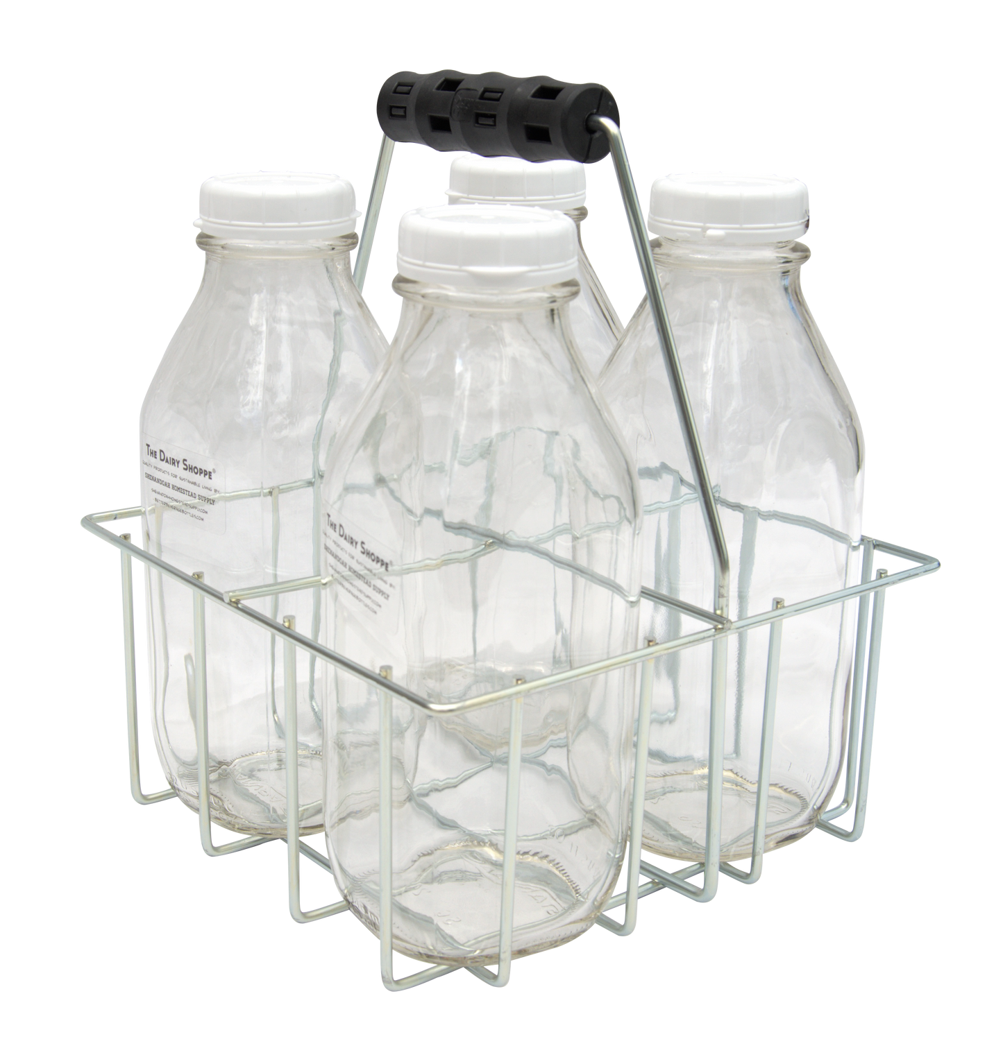 4 Cell Wire Bottle Carrier for Ltr. Round or Square Bottles