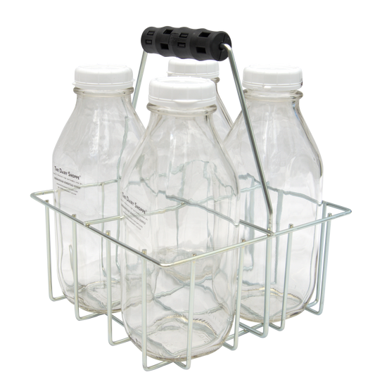 4 Cell Wire Bottle Carrier for Ltr. Round or Square Bottles