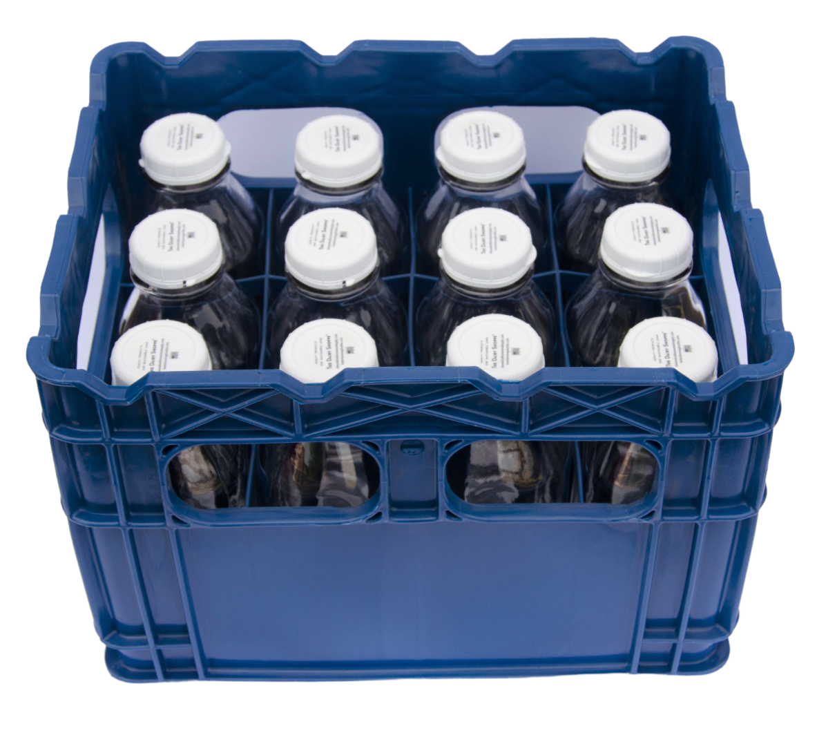 Bargain Cave Plastic Crate for Glass Milk Bottles / Commercial Duty