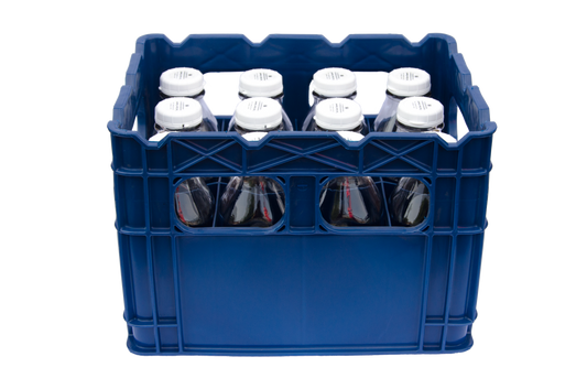 Bargain Cave Plastic Crate for Glass Milk Bottles / Commercial Duty
