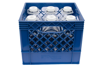 Bargain Cave Plastic Crate for Glass Milk Bottles / Commercial Duty