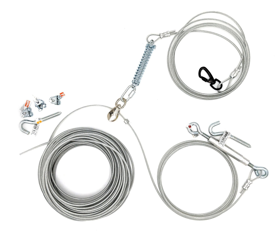 Dog run best sale cable