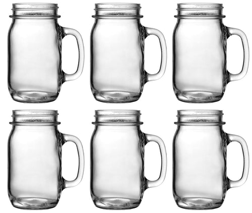 Heavy Glass Jar Drinking Mug -- Case of 6Shenandoah Homestead Supply