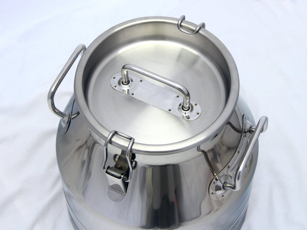 Stainless Steel Milk Pail Bucket with Lid & Handle – Shenandoah Homestead  Supply