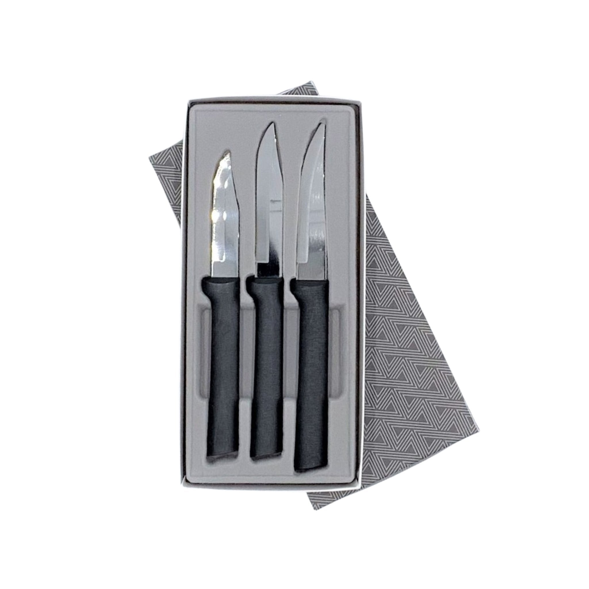 Rada Cutlery 2-Piece Paring Knife Set and Knife Sharpener Stainless