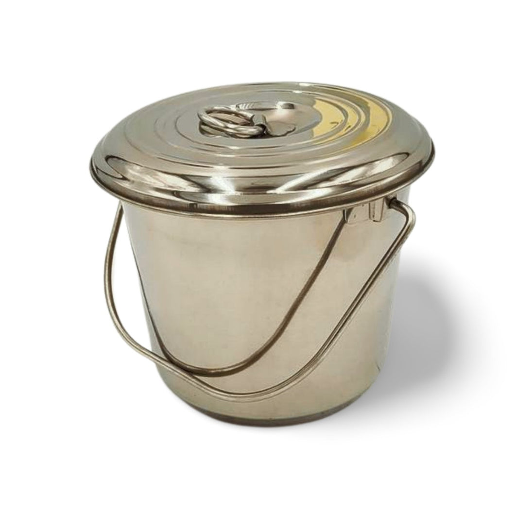 Stainless Steel Milk Pail Bucket with Lid & Handle – Shenandoah