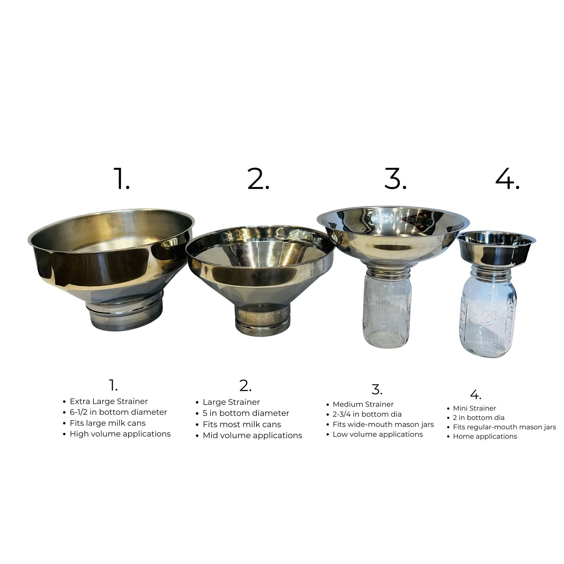 Strainer / Extra Large Premium Grade Milk StrainerMilk FiltrationShenandoah Homestead Supply0715407463005